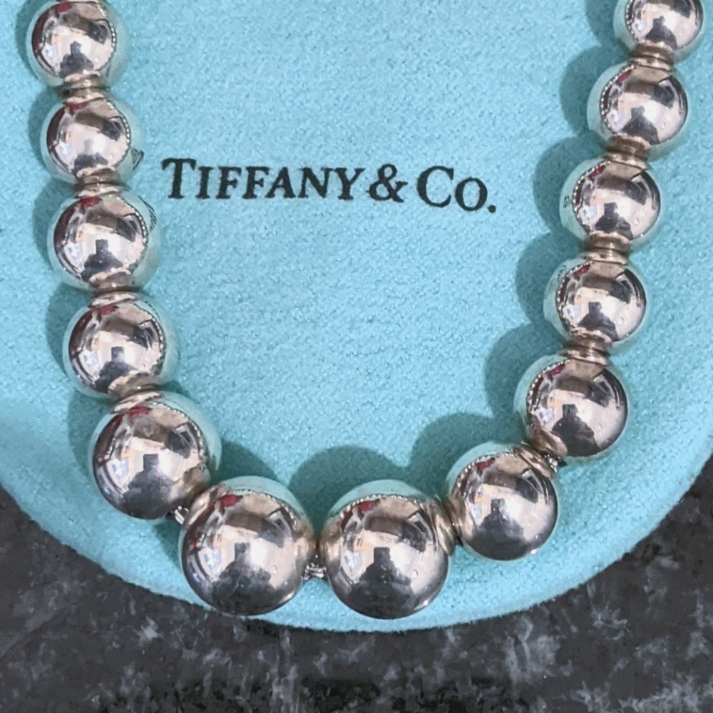 TIFFANY HardWear Graduated Ball Silver Necklace